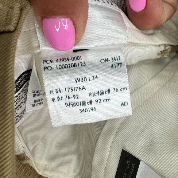 Levi's XX Chino Pants Mens 30x33 Wide Leg Cropped STA-Prest Cholo Pressed Khaki - Picture 3 of 15